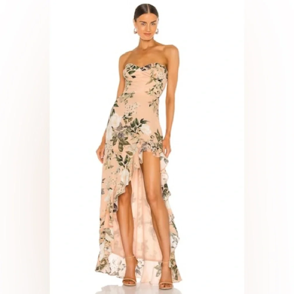 Amanda Uprichard X REVOLVE Eden Gown in Juniper Floral Size XL - Picture 1 of 3